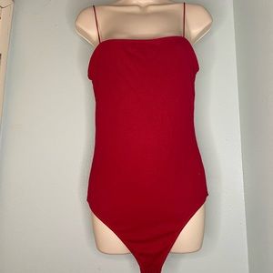 Red hollister bodysuit